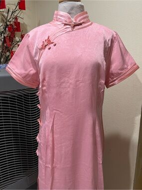 3XL Silk and cotton blend  cheongsam, Chinese clothing, cheongsam ，dress #11